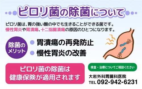 ピロリ菌の除菌について