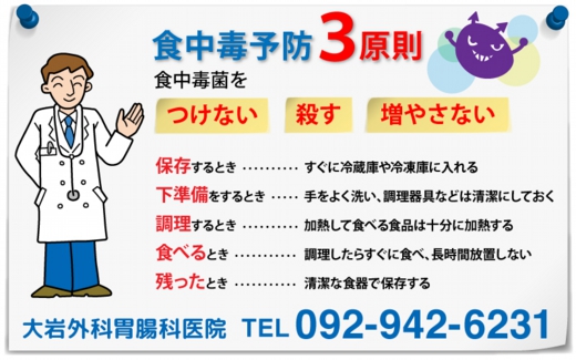 食中毒予防について