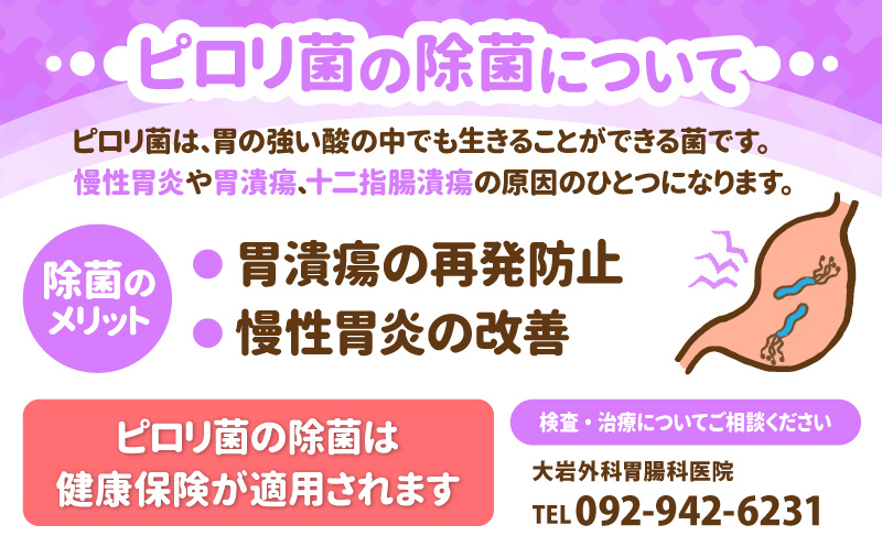 ピロリ菌の除菌について