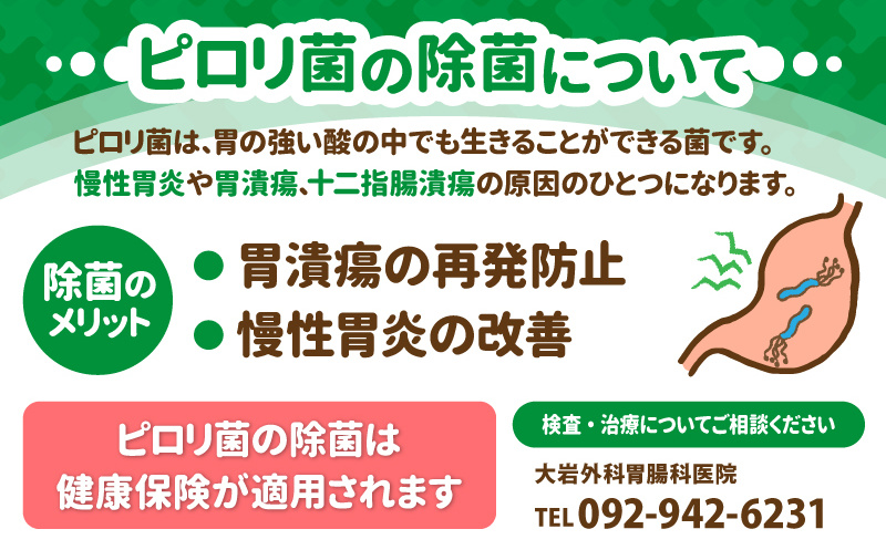 ピロリ菌の除菌について