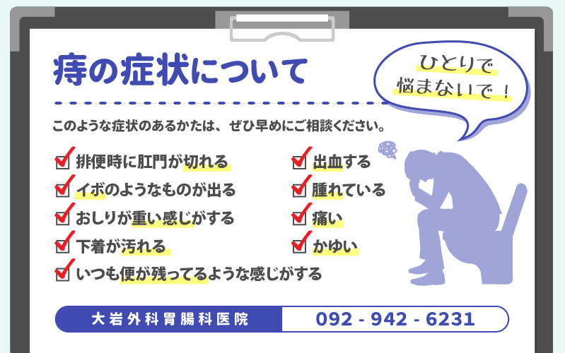 痔の症状について