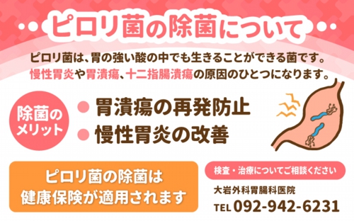 ピロリ菌の除菌について