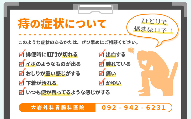 痔の症状について