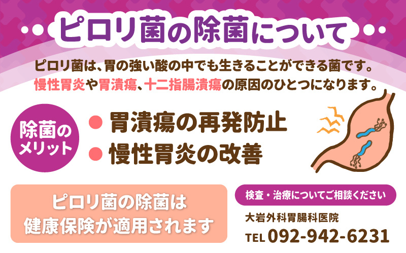 ピロリ菌の除菌について