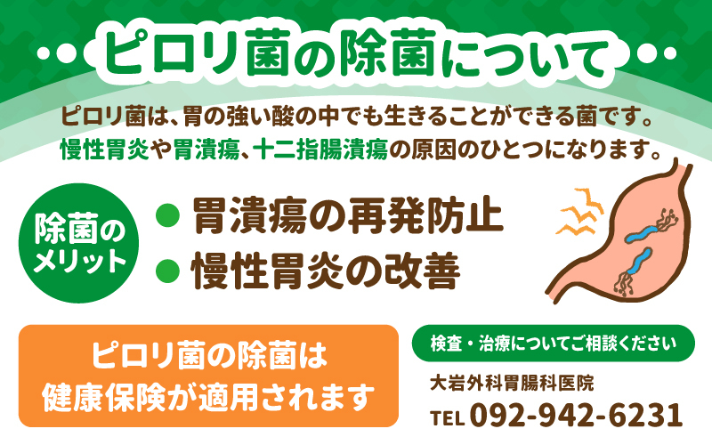 ピロリ菌の除菌について